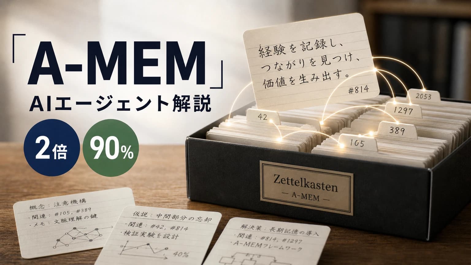 【論文解説】A-MEM: エージェントに長期記憶を持たせる設計