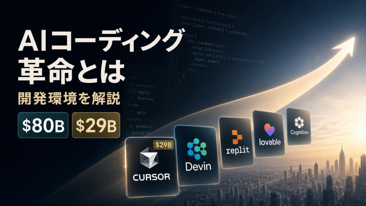 AIコーディングツール5カテゴリ比較|Cursor・Devin・Lovable・Replit・LangChainの選び方