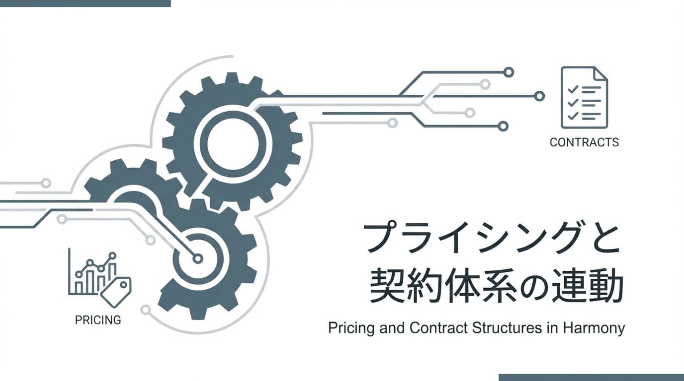 プライシングと契約体系:価格設計と契約設計の連動