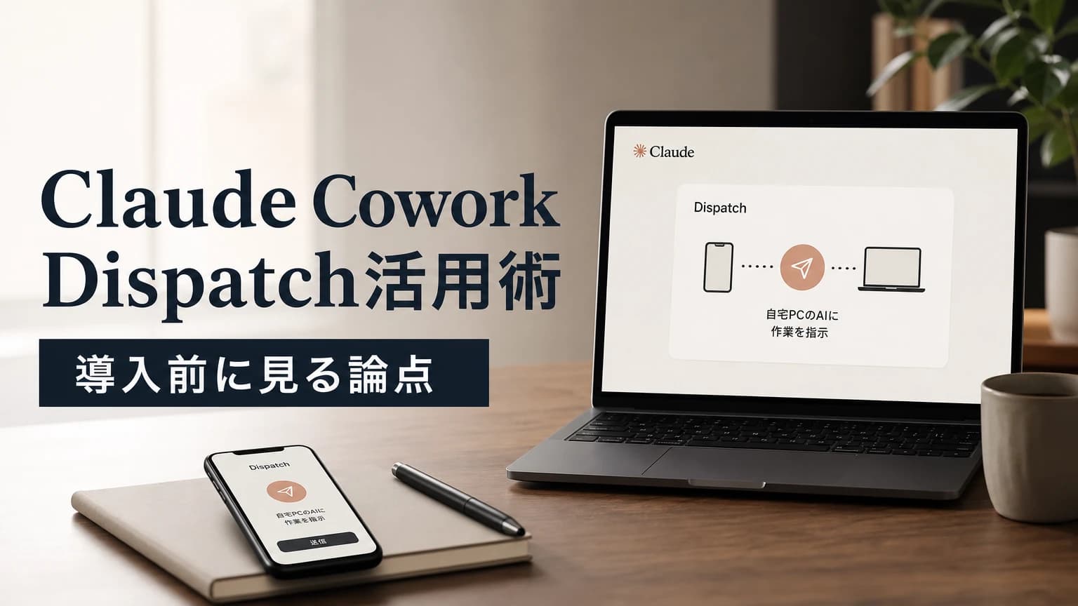 Claude Cowork Dispatch活用術 — スマホからPC上のClaudeへタスクを依頼する5つのシナリオ