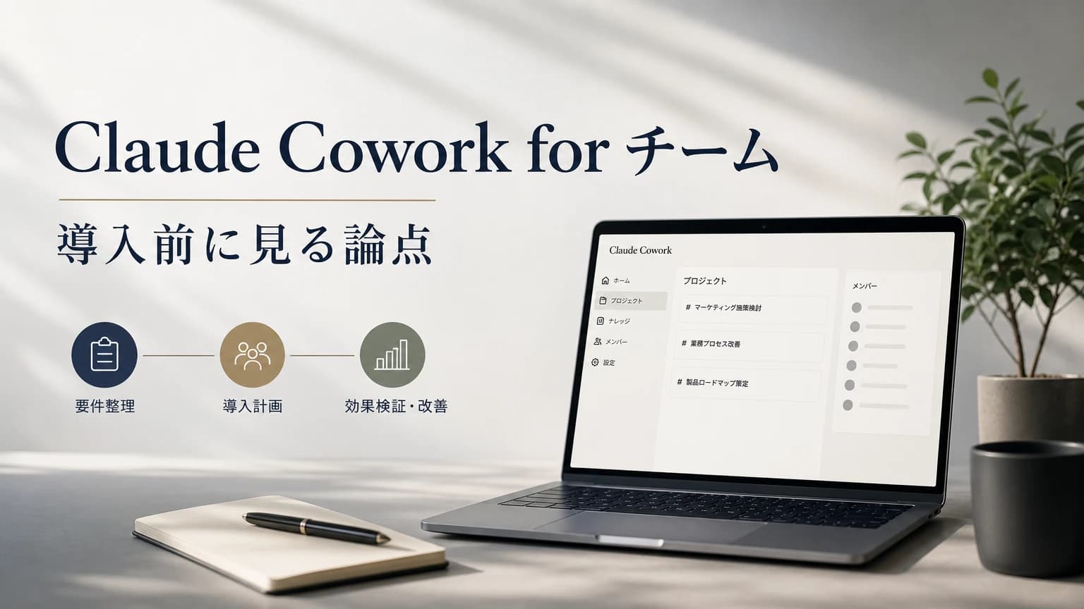 Claude Cowork for チーム — IT管理者向け導入ガイド&ROI計算テンプレート