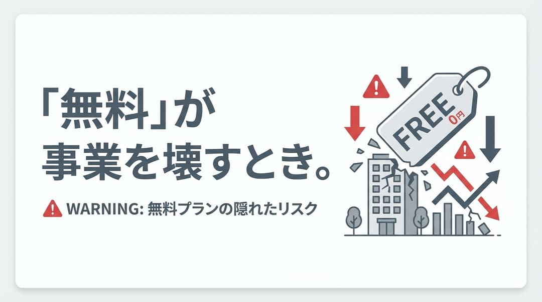 「無料」が事業を壊すとき【フリーミアム失敗パターン3つ】