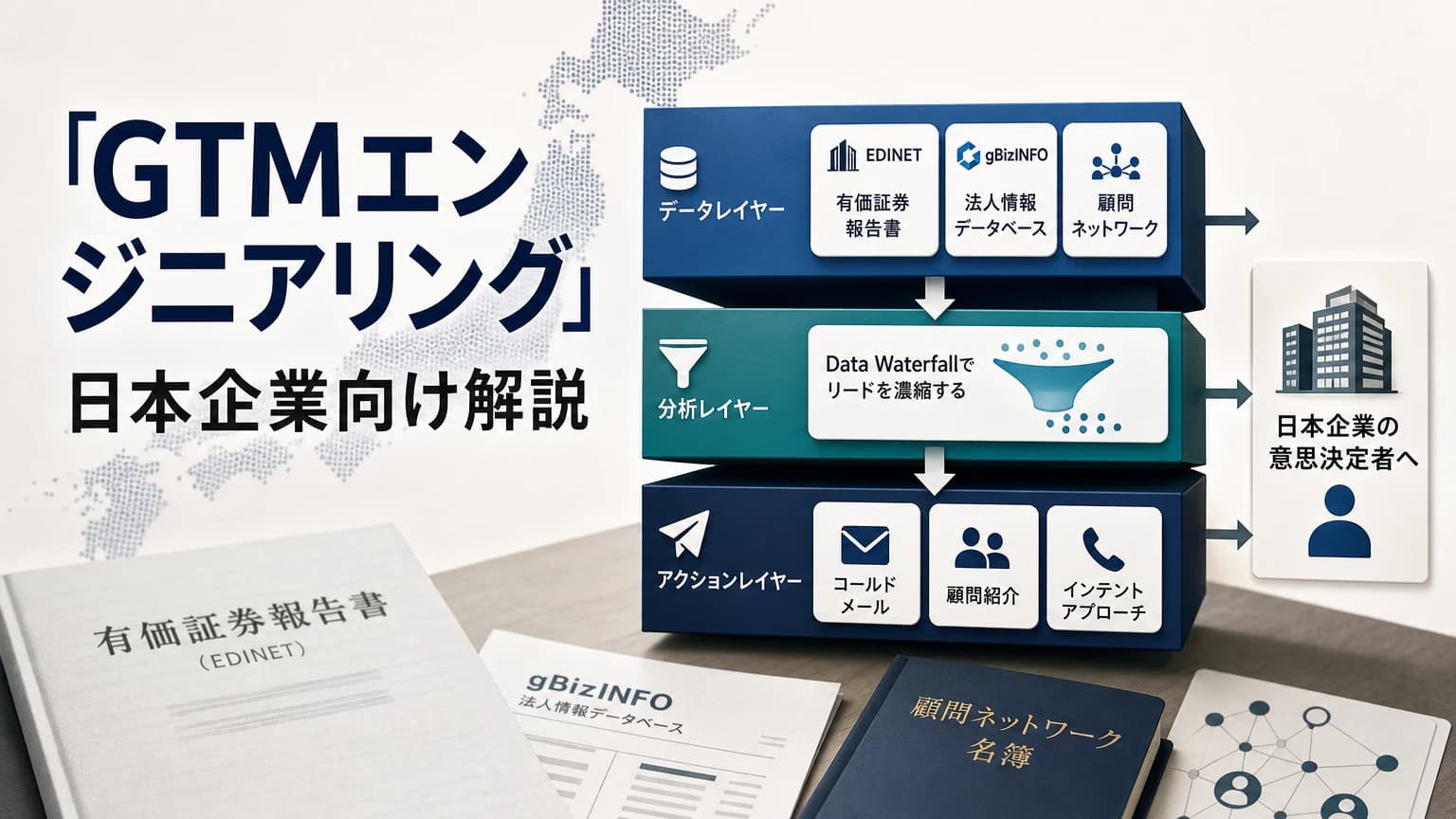 日本企業のためのGTMエンジニアリング実践|EDINET・gBizINFO・顧問ネットワークで営業優位を作る