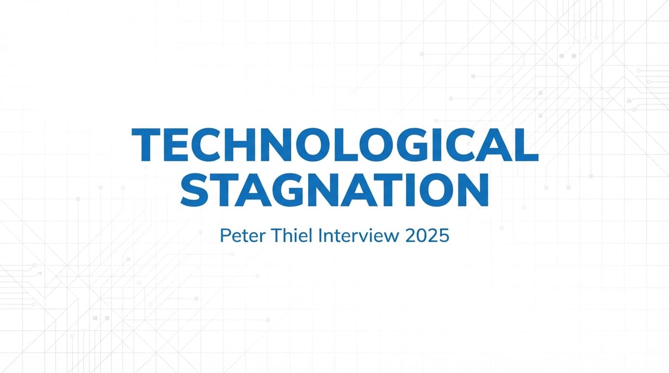 Peter Thiel「技術停滞は続く」AI懐疑論と反キリストの警告