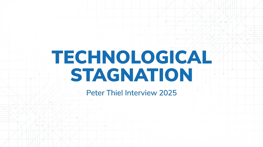 Peter Thiel「技術停滞は続く」AI懐疑論と反キリストの警告