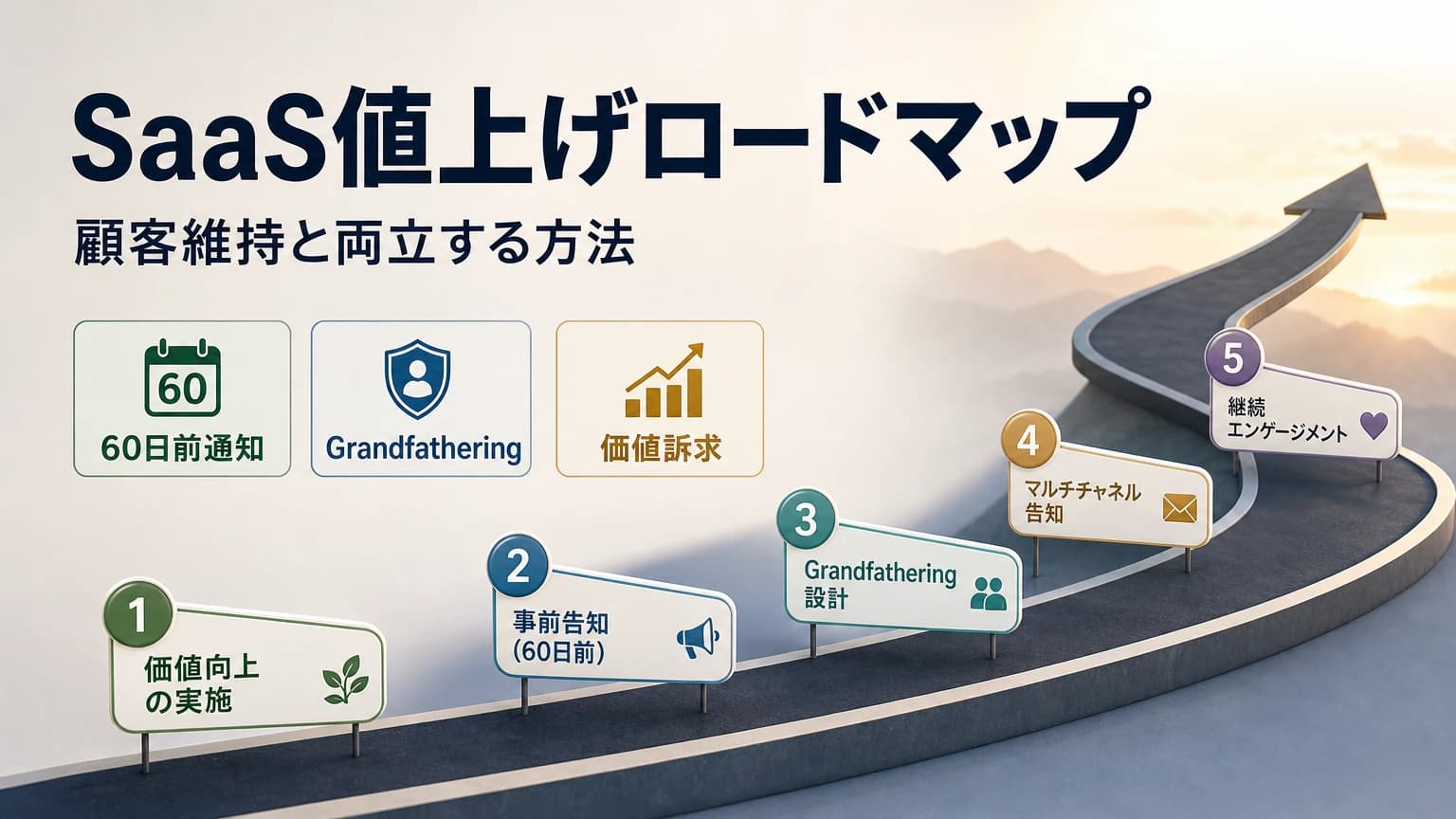 SaaS値上げの実行ロードマップ|契約更新を軸にした価格改定の進め方