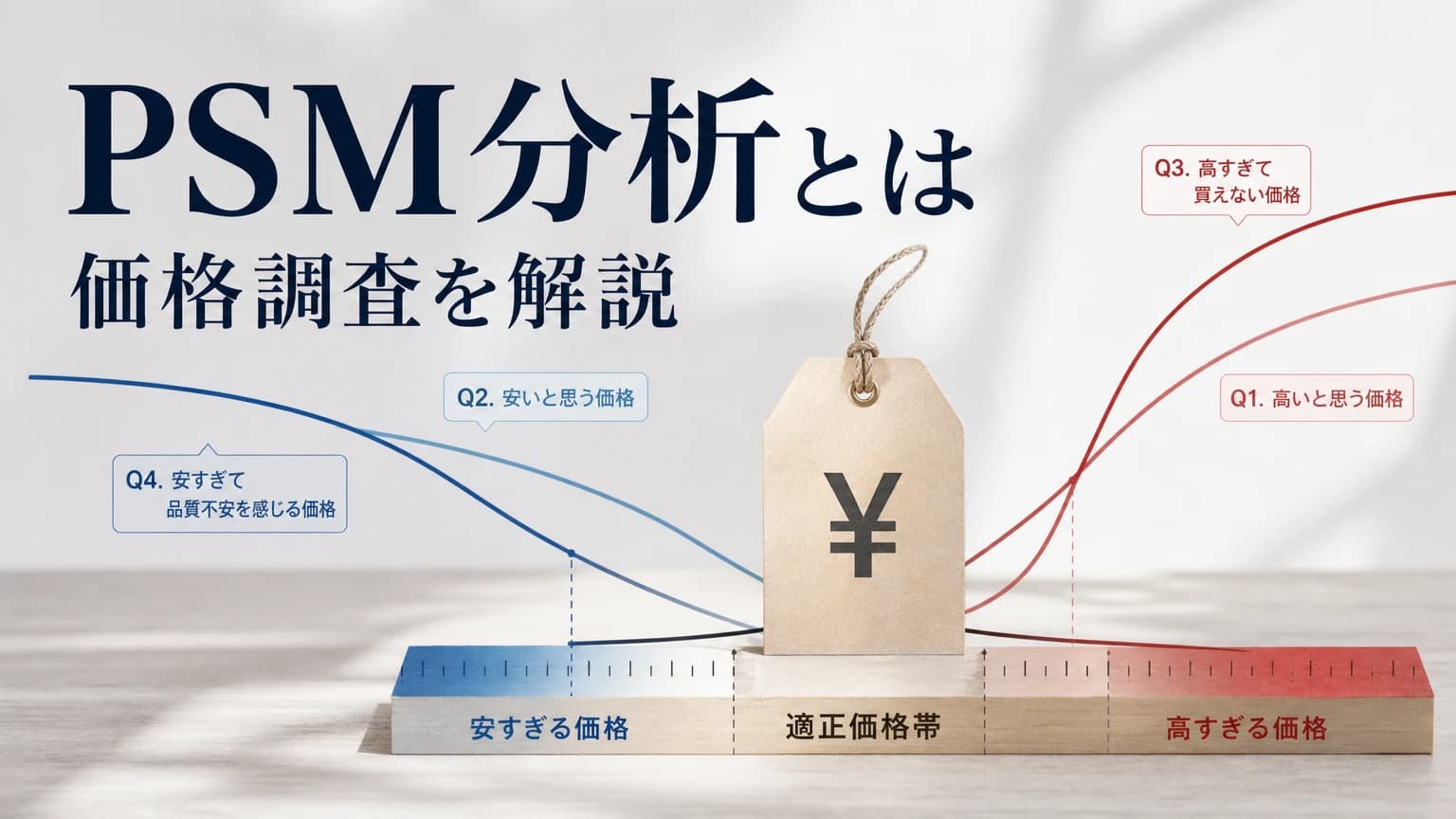 PSM分析(Van Westendorp法)とは?4つの質問で最適価格を導く