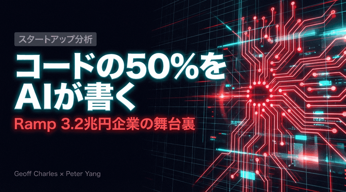 Ramp CPO Geoff Charles:「ログインは失敗の証拠」──$32B企業のAIネイティブ組織論