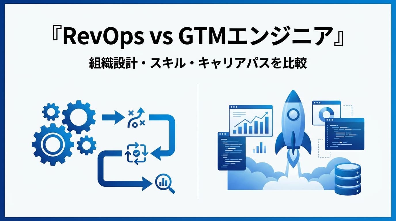 RevOpsとGTMエンジニアの違い|組織設計・スキル・キャリアパスを比較