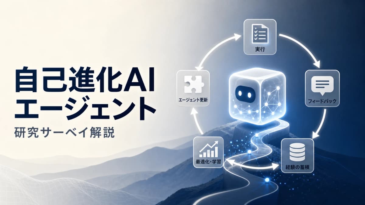 【論文解説】Self-Evolving AI Agents:自己進化型エージェントの設計原則