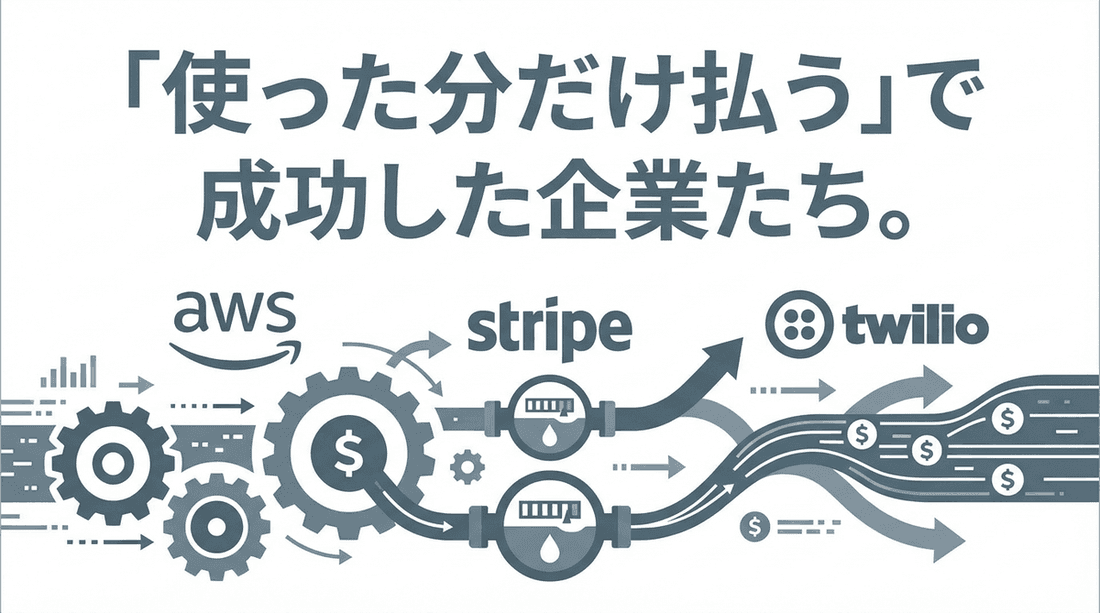 「使った分だけ払う」で成功した企業たち【AWS・Stripe・Twilio】