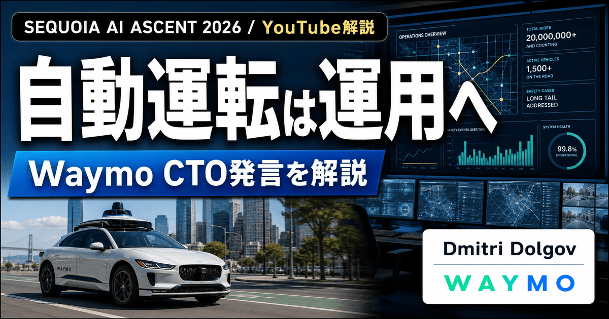 Waymo Dmitri Dolgov『20 million rides後のFull Autonomy』