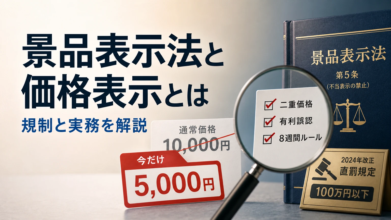 景品表示法の価格表示｜二重価格・有利誤認を避ける実務チェック